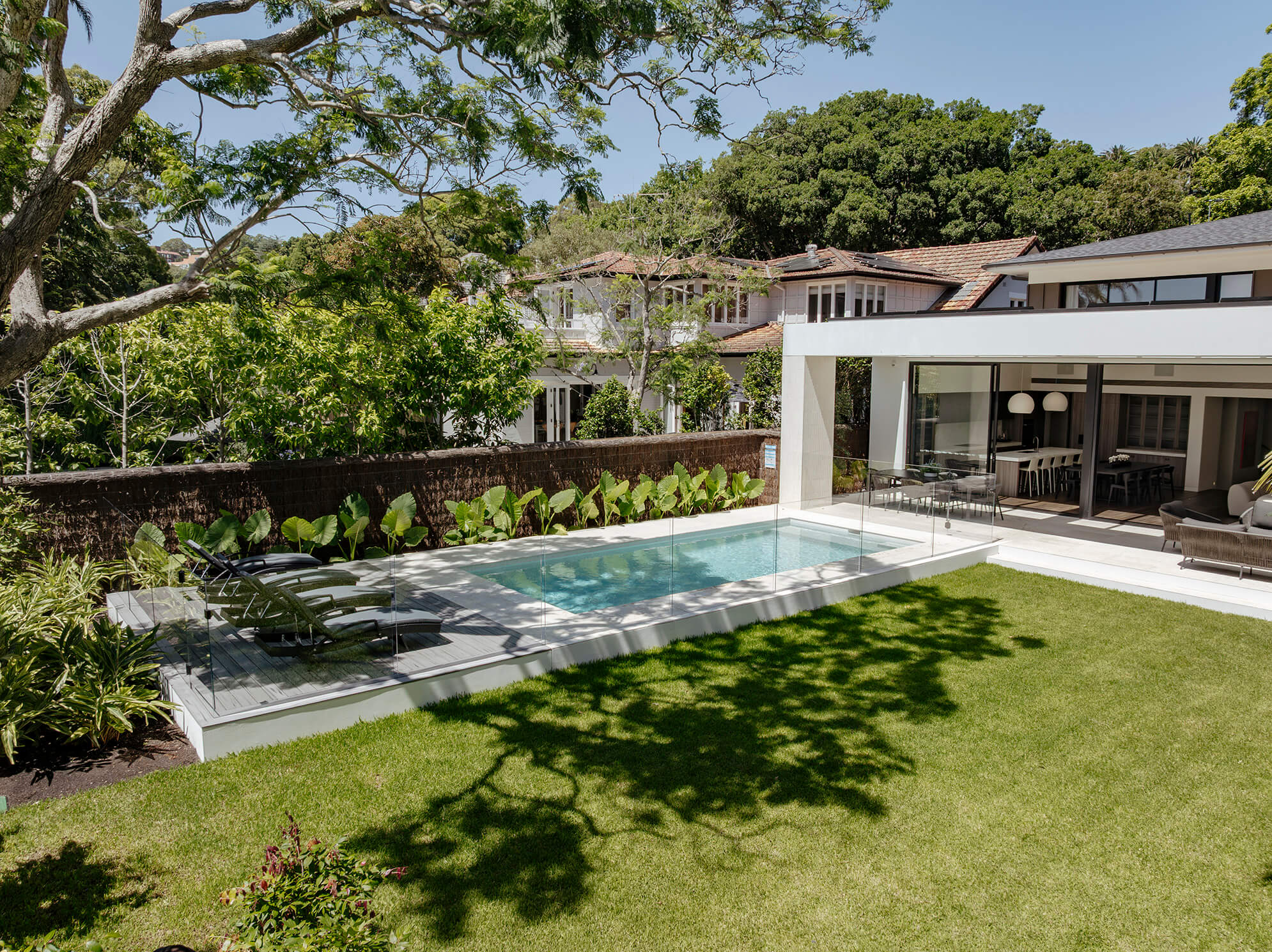 garden an pool rose bay home renovation sydney